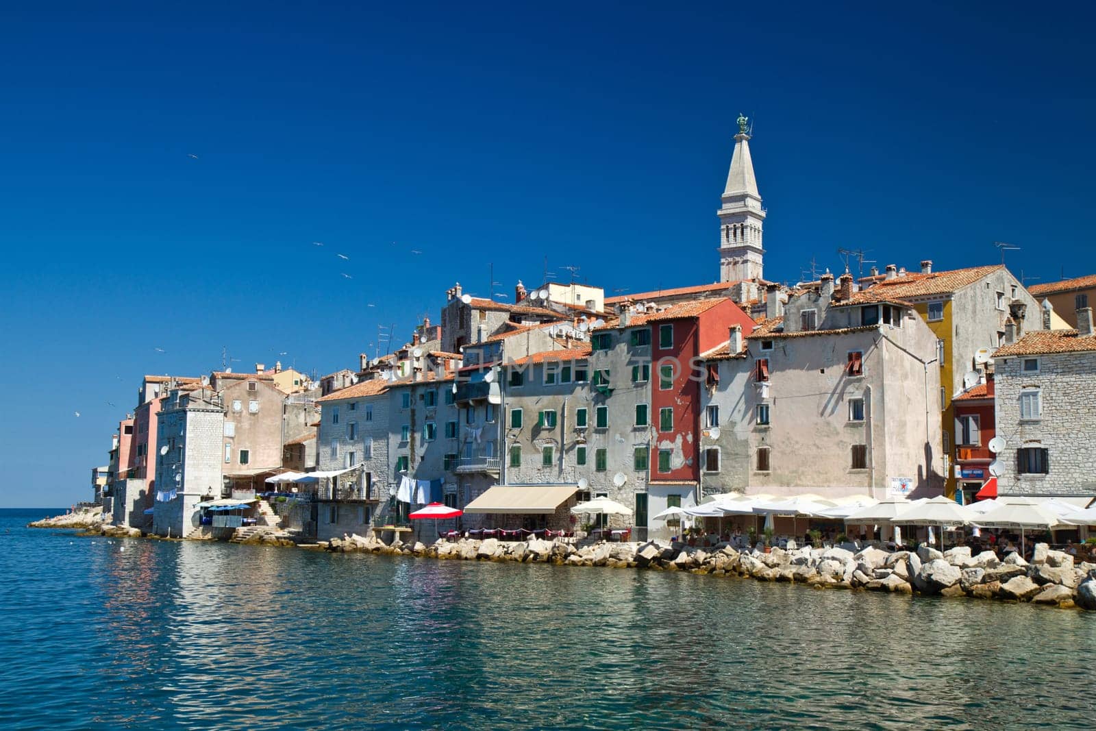 Old town of Rovinj, Croatia. Istria touristic attraction