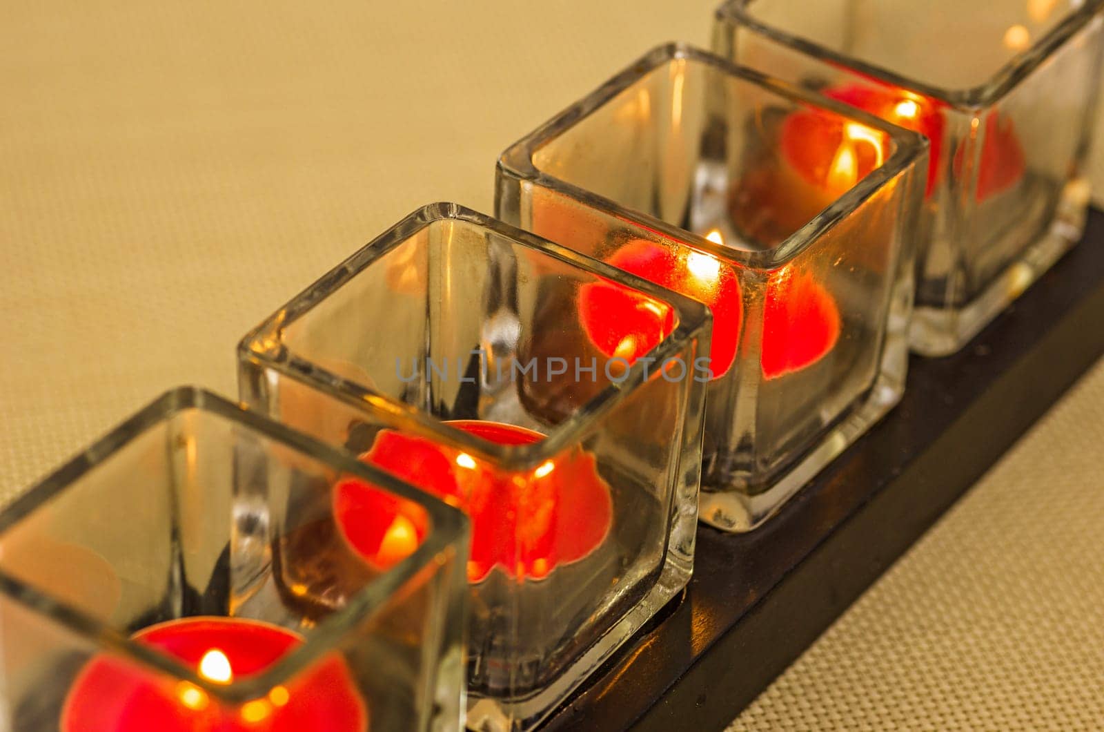 Burning Tea Lights