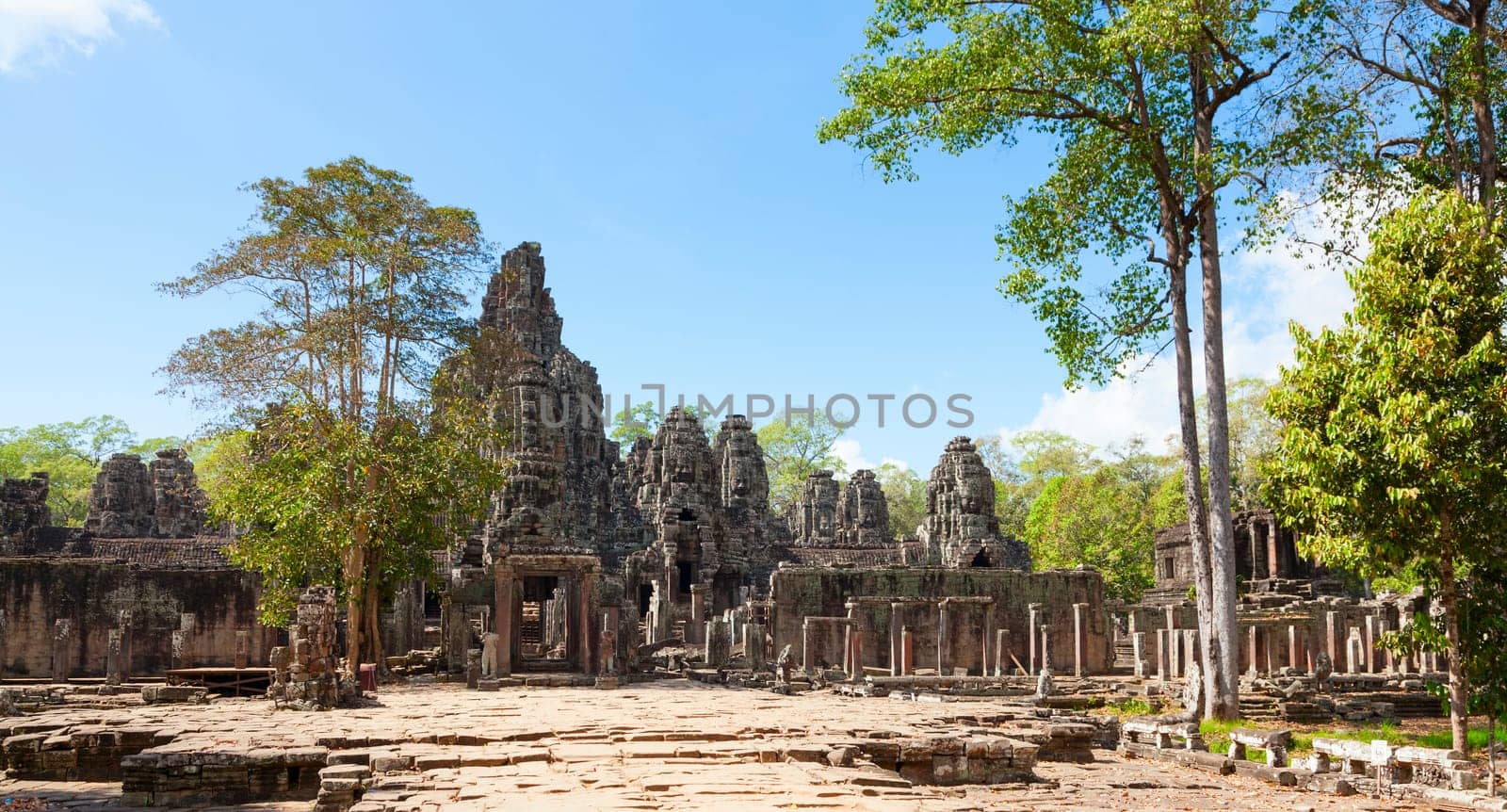 Bayon temple in Angkor Thom, Cambodia