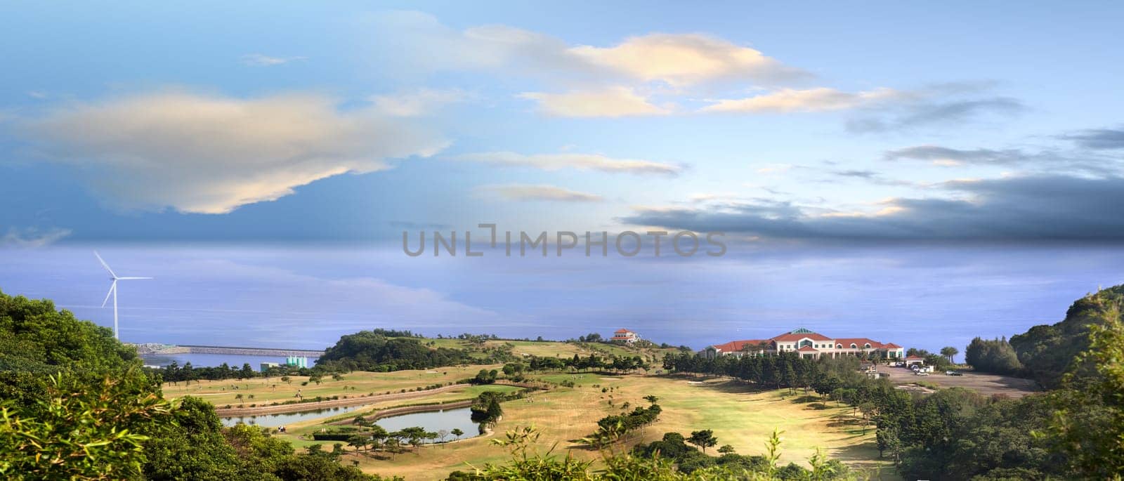 overhead view of bali golf course, Taiwan