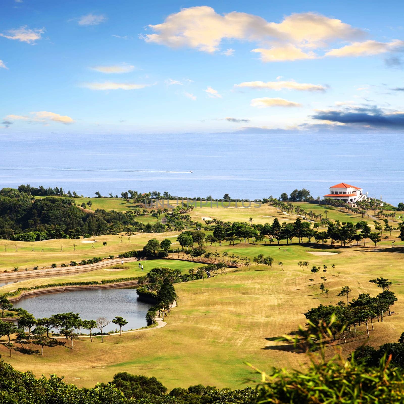 overhead view of bali golf course, Taiwan