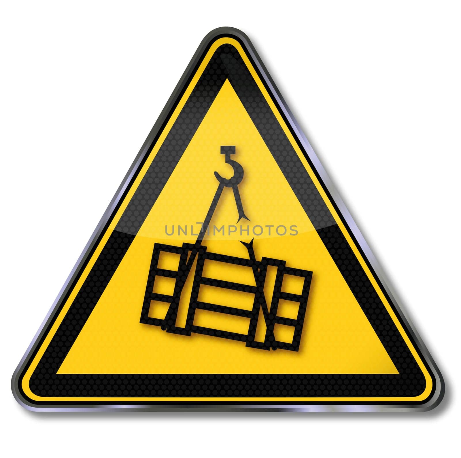 Hazard symbol Warning of suspended loads