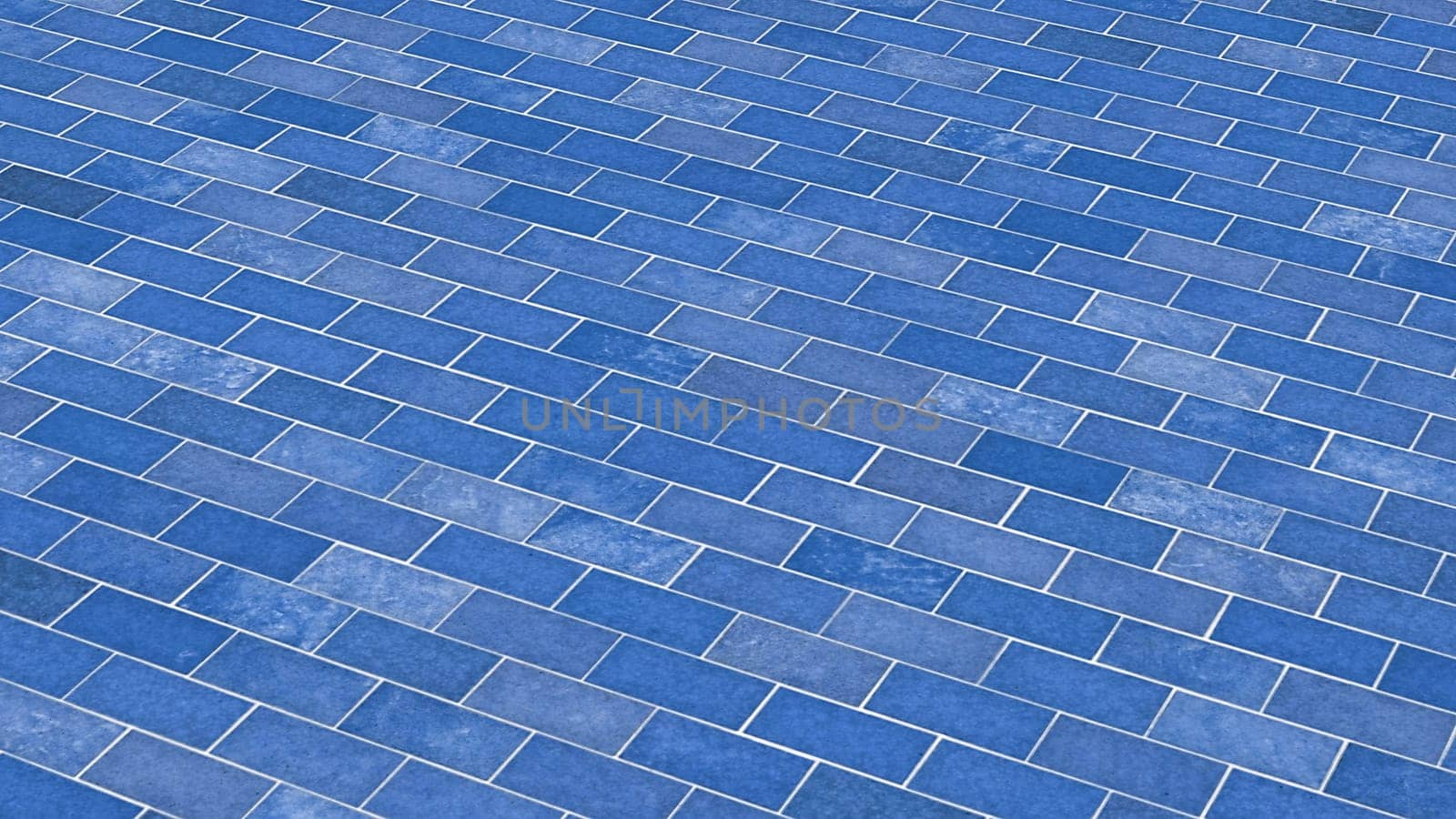 Blue bricks - diagonal