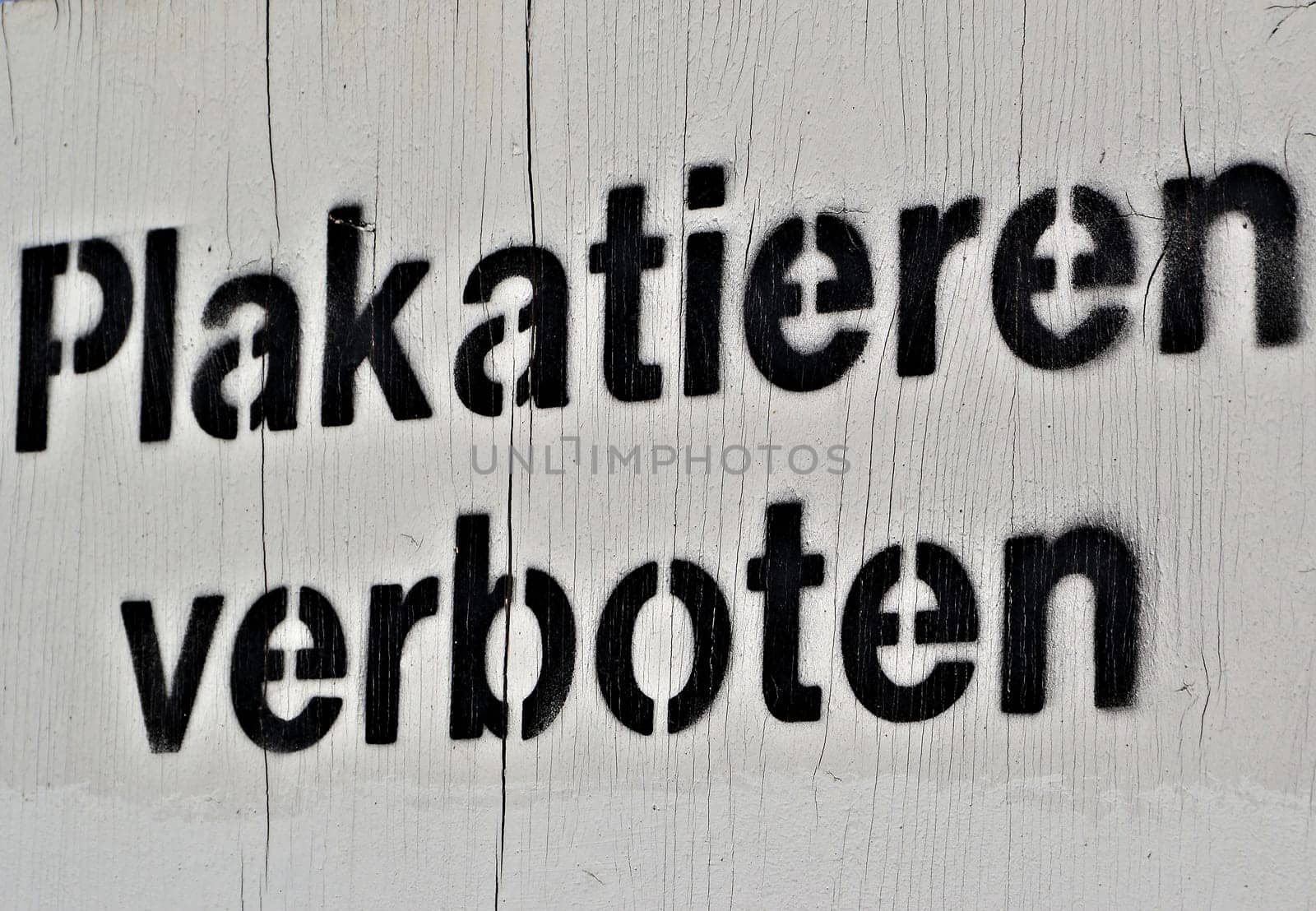 Posters prohibited