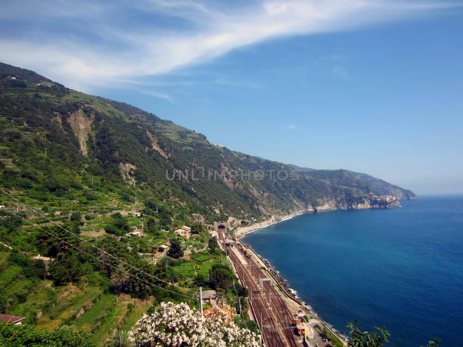 Village  on Italian Coast in Liguria