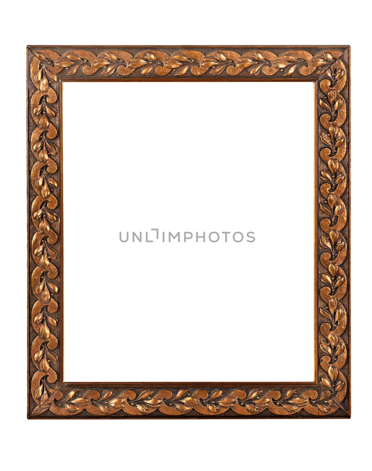 antique copper-colored picture frame