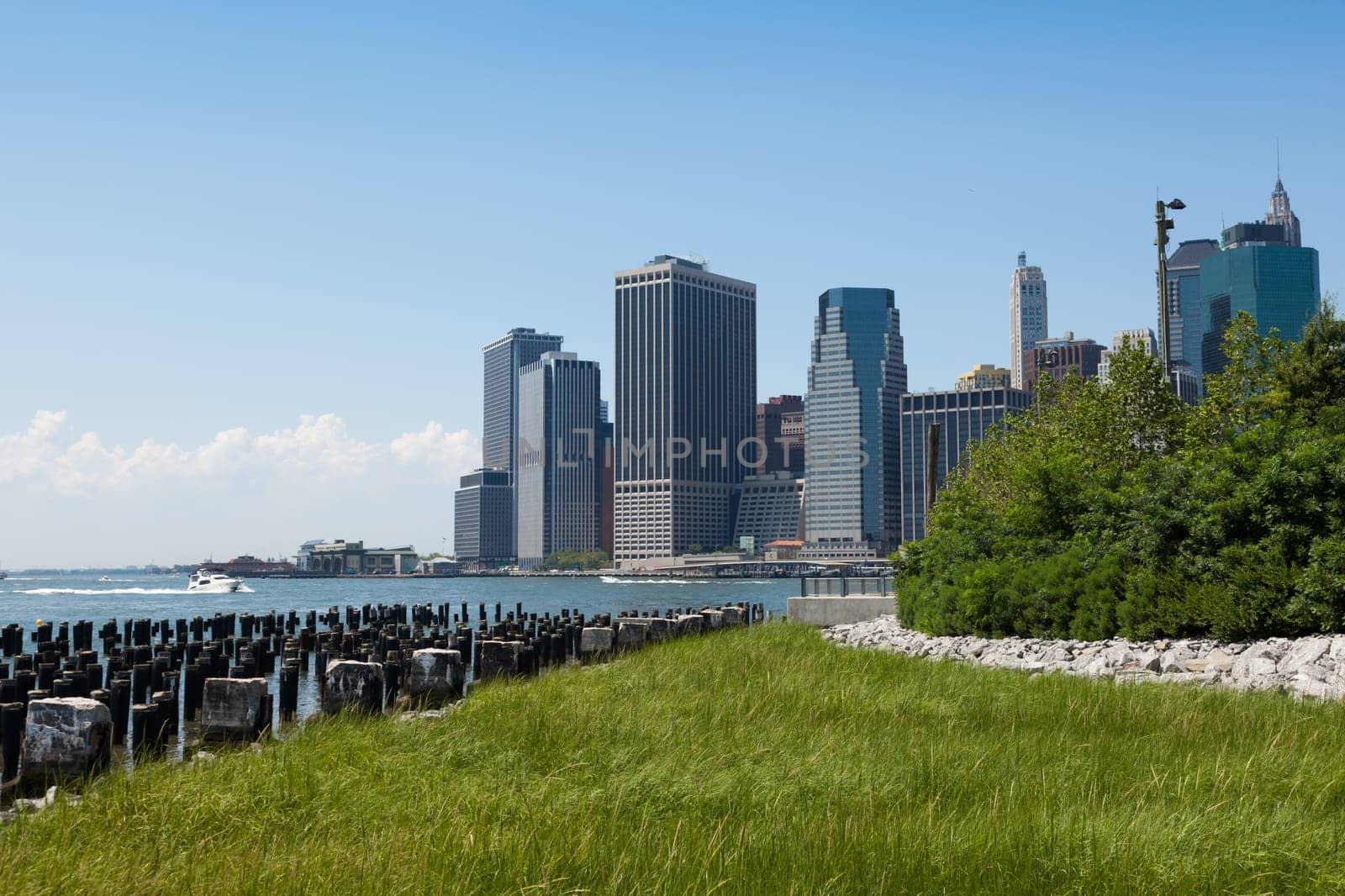 View of lower Manhattan in New York - USA