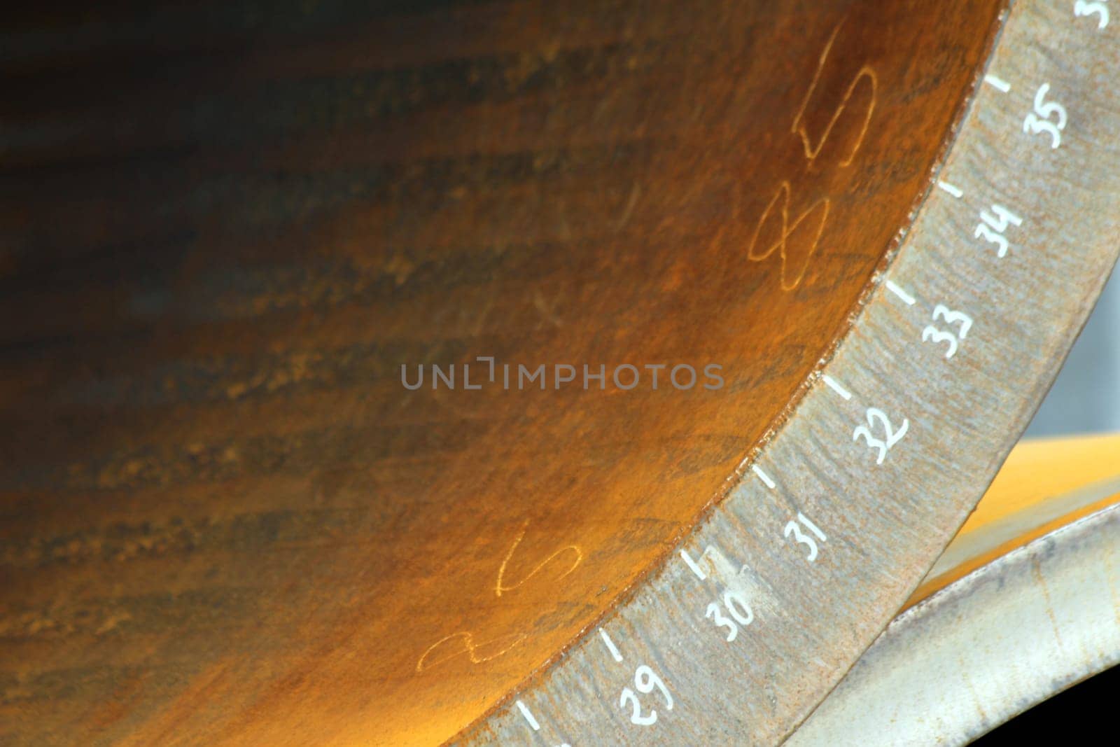 numbered steel tube