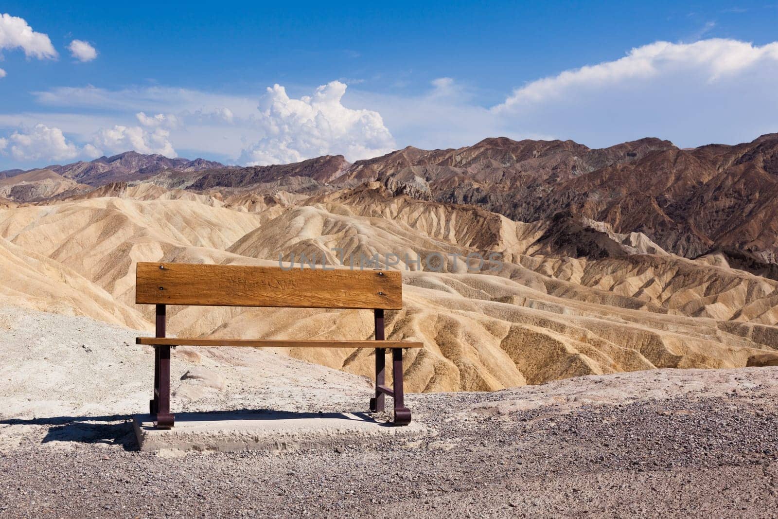 Eroded Ridges At Zabriskie Point, Death Valley National Park, California, USA