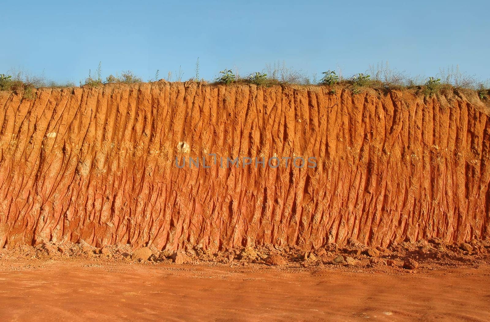 textured of land section