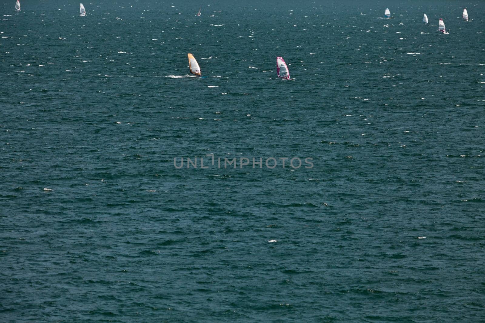 Windsurfing in the Lake Garda