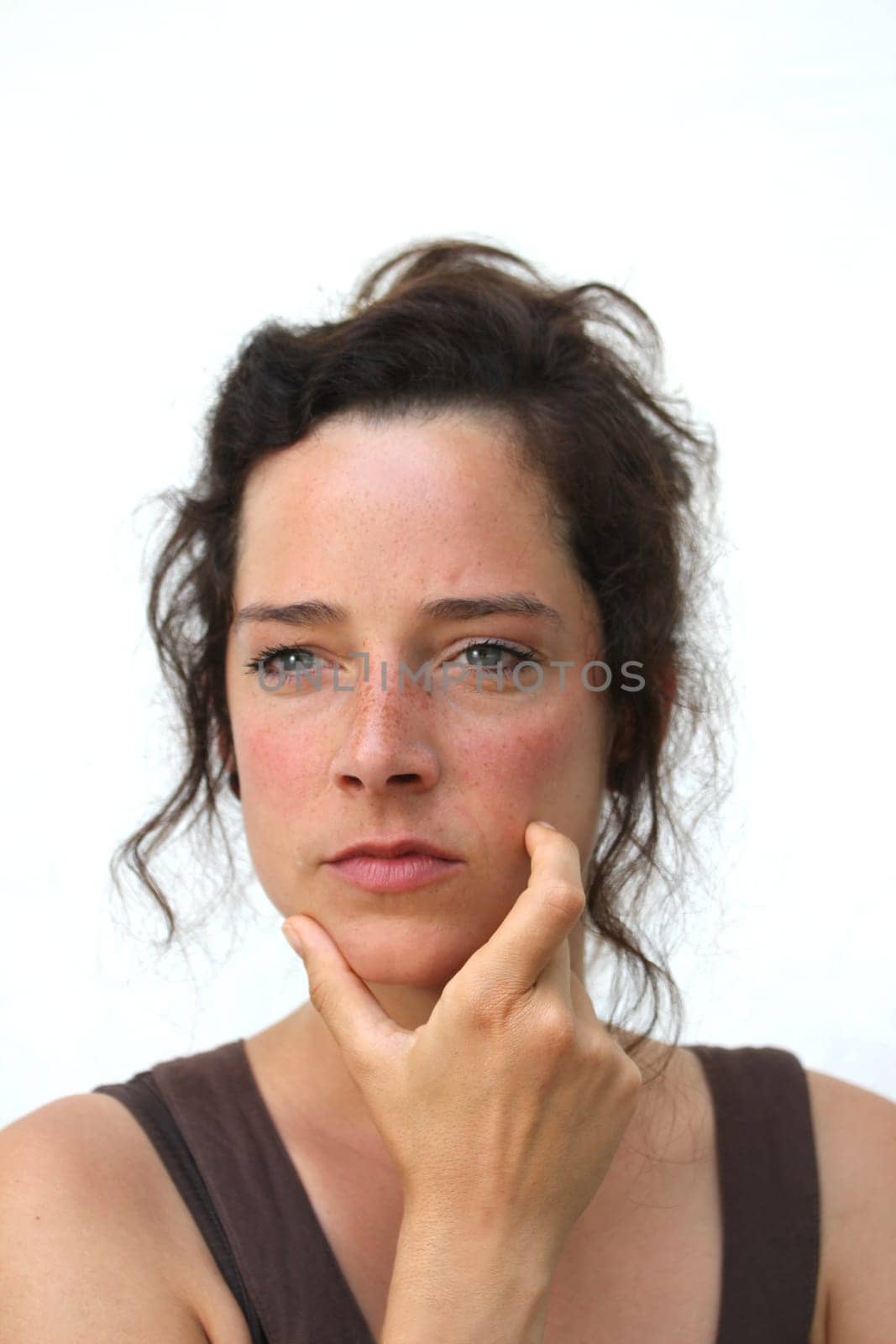 thoughtful young woman