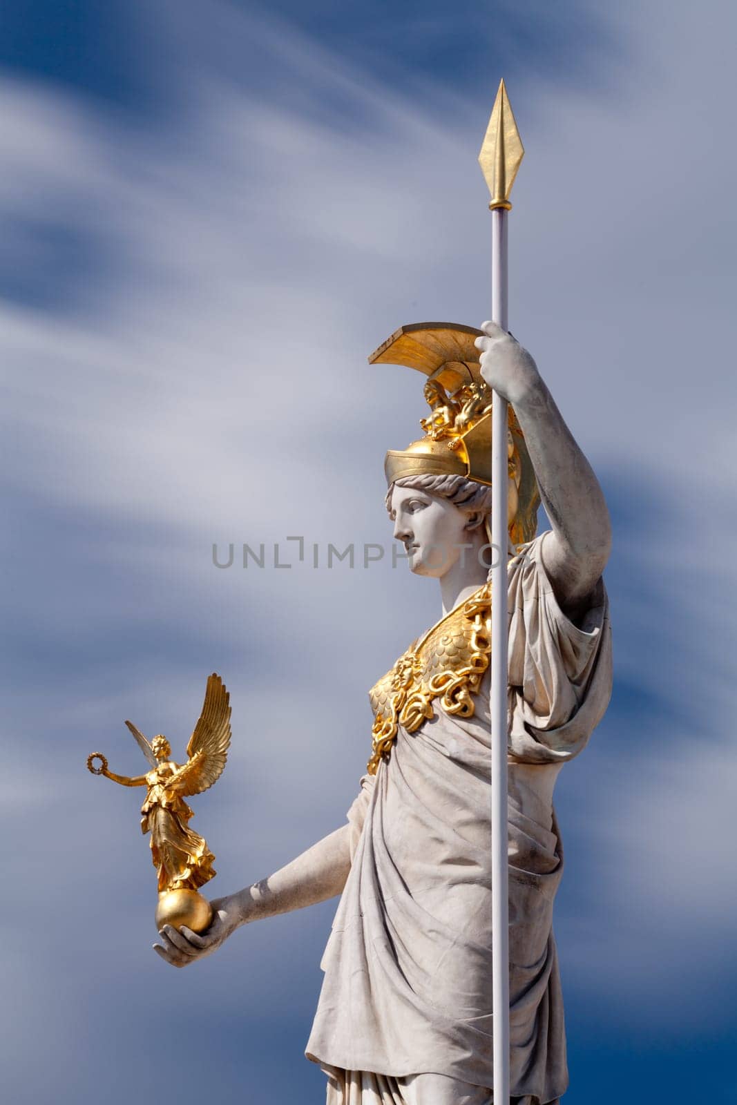Pallas Athena,patron goddess of Greek mythology and symbol