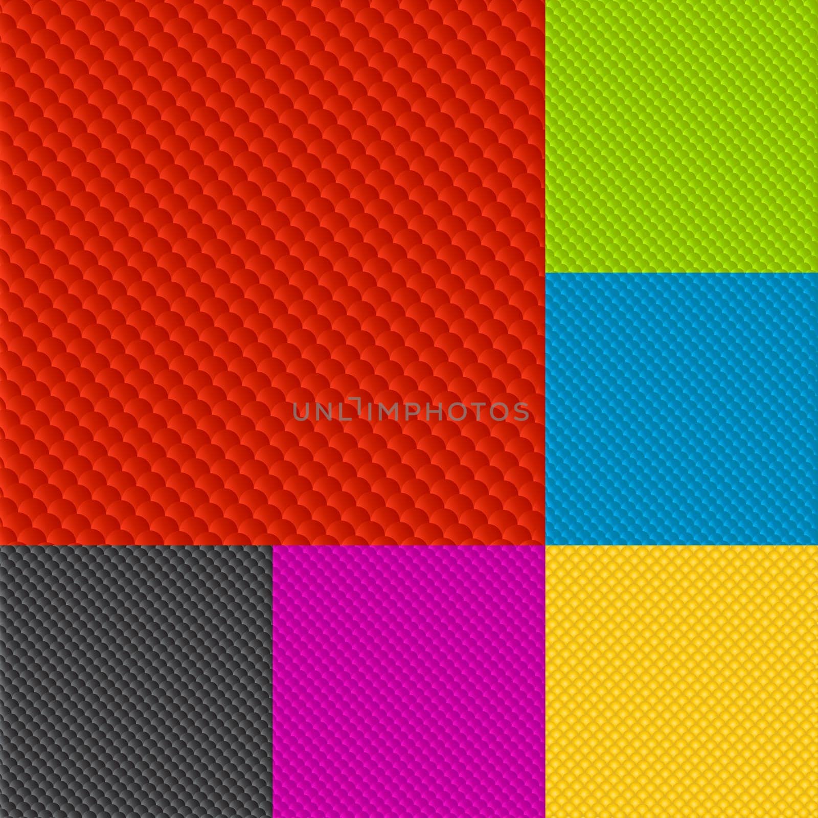 Decorative background set in various colors.
