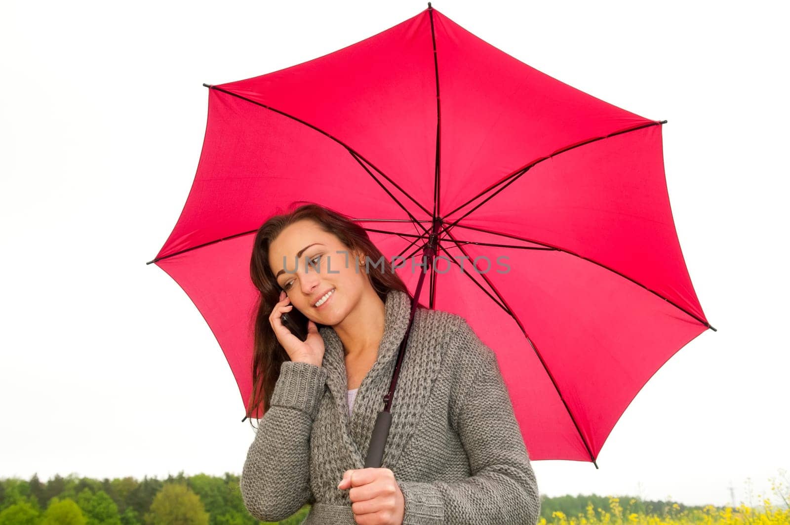 Young woman talking on the phone