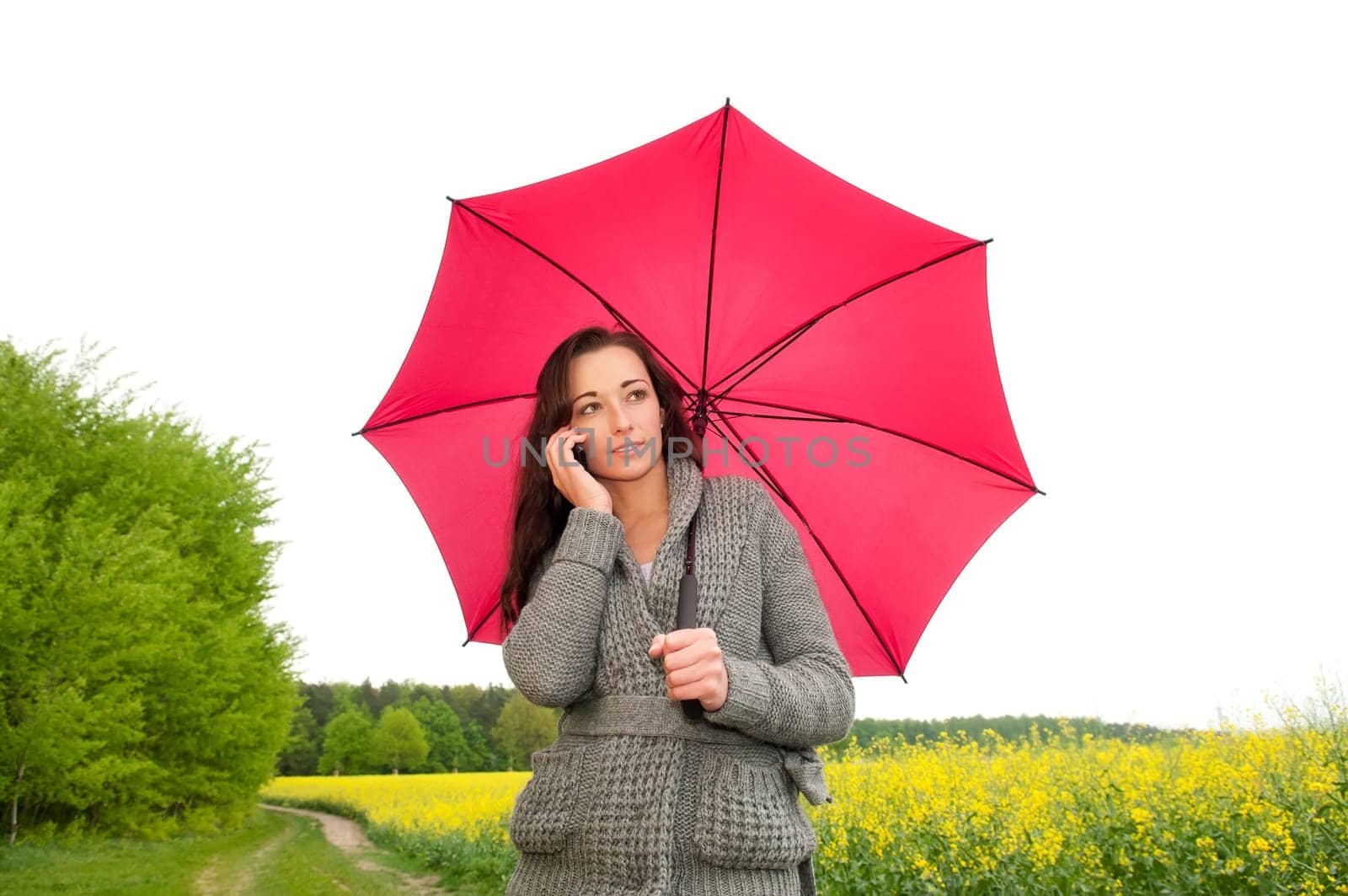 Young woman talking on the phone