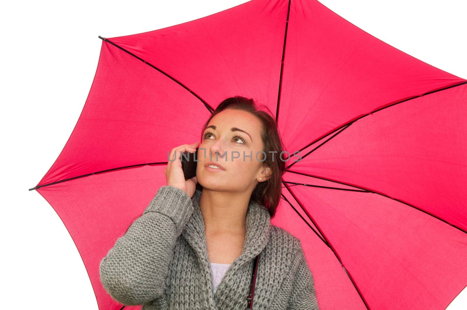 Young woman talking on the phone