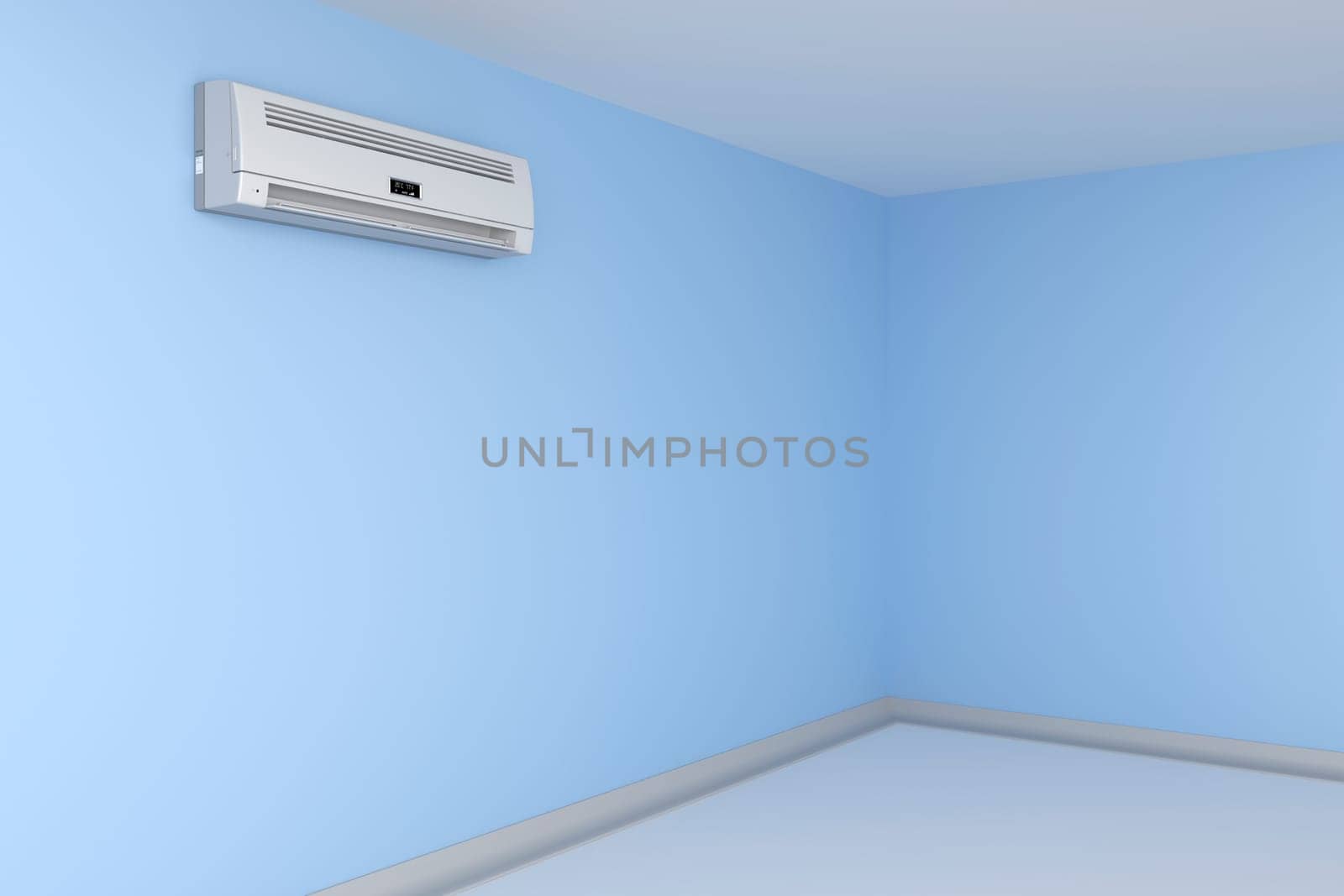 Room cooled with air conditioner