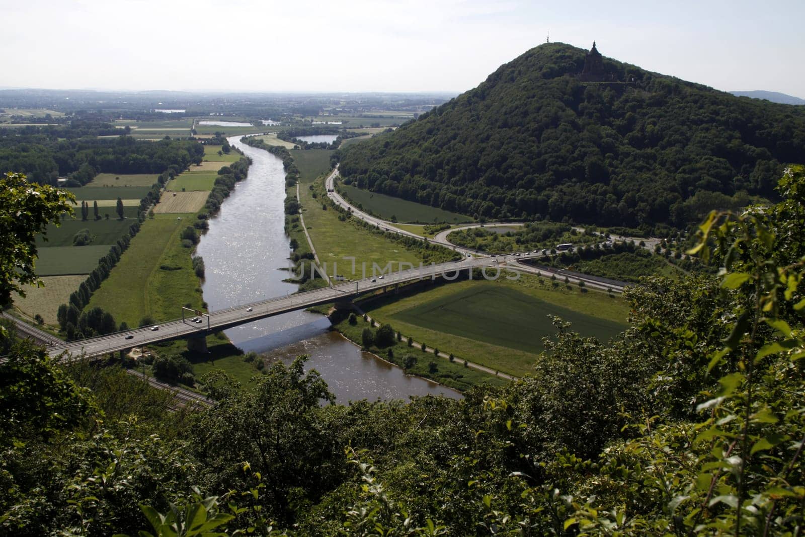 Porta Westfalica View from Porta-Kanzel