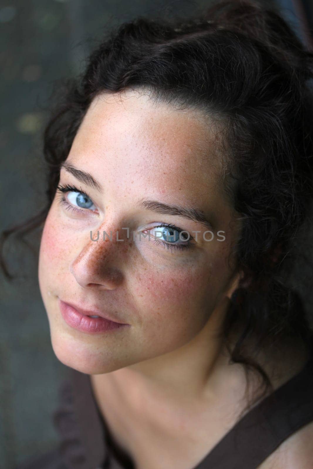 beautiful young woman close up