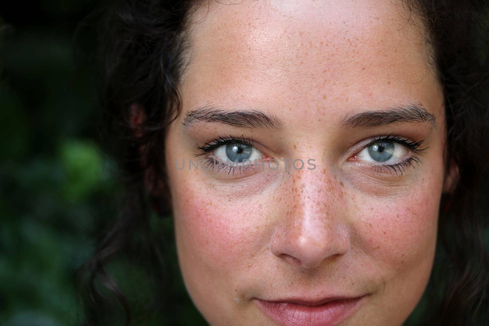beautiful young woman close up