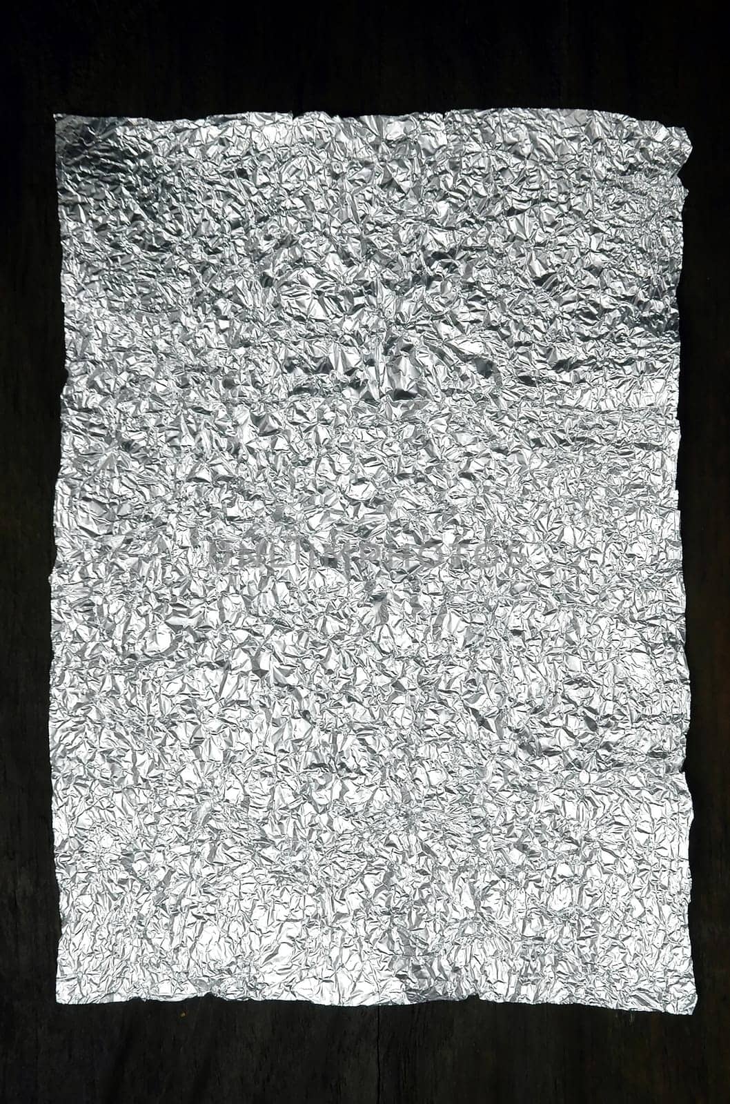 crumpled aluminum foil