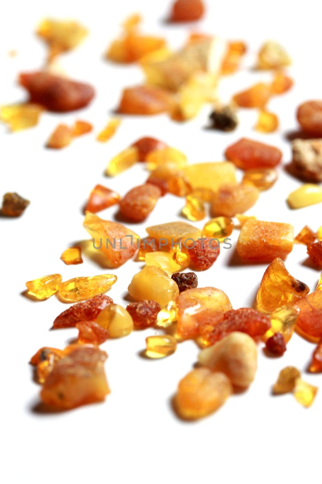 isolated amber stones