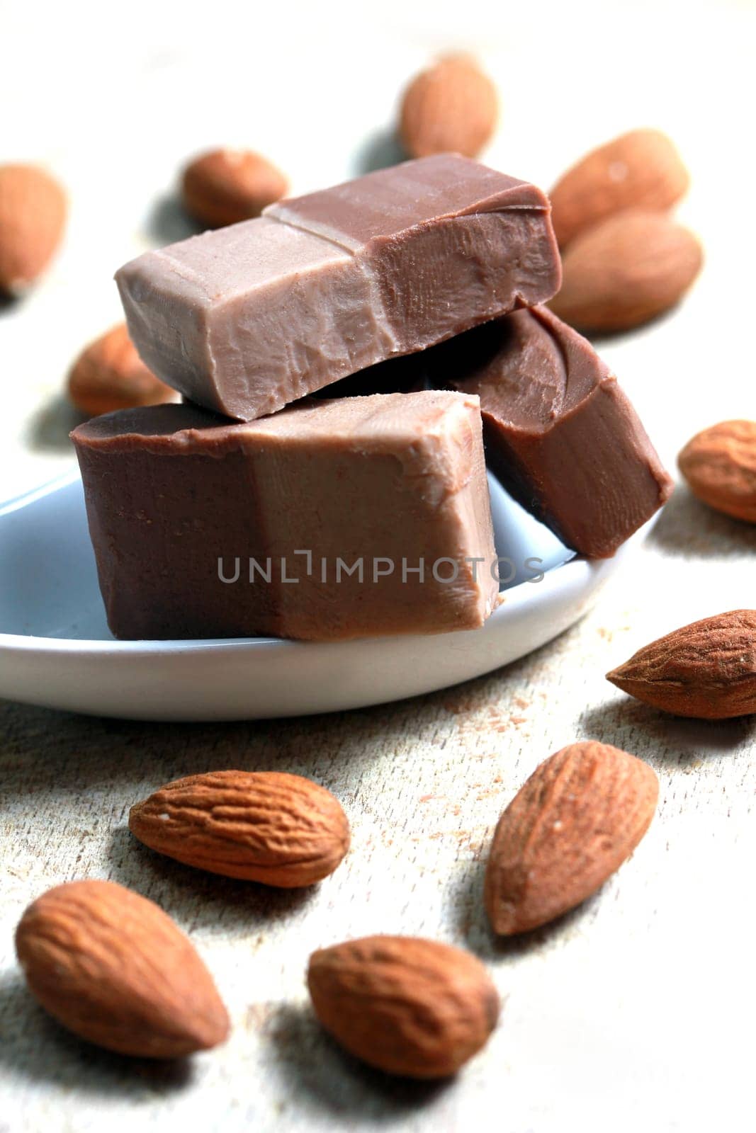 almond nougat pieces