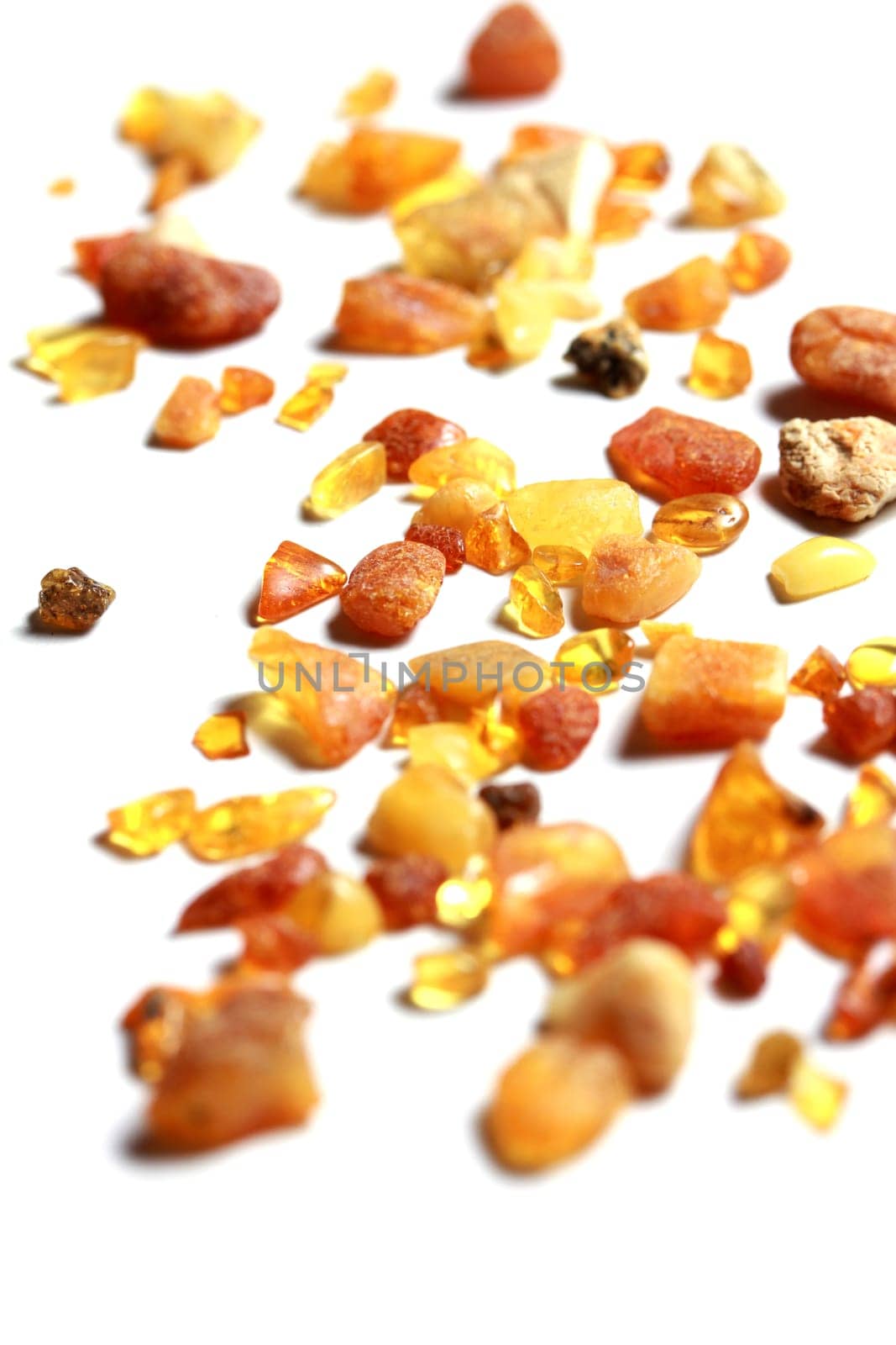 isolated amber stones