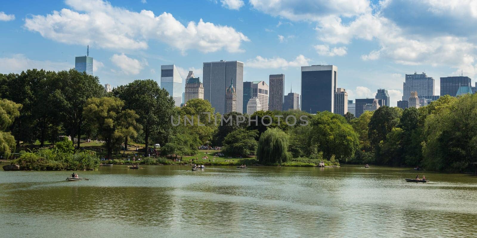 Central Park Lake  in  Manhattan, New York - USA