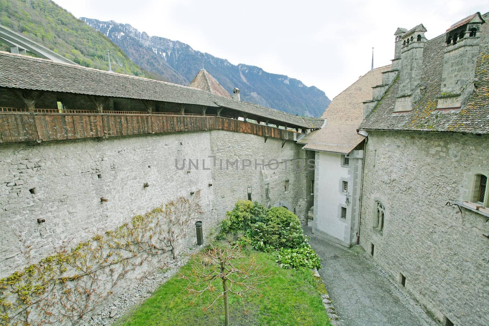Chillon Castle, Montreux Switzerland.  Place where the kids play and the Counts of Savoy make the events.