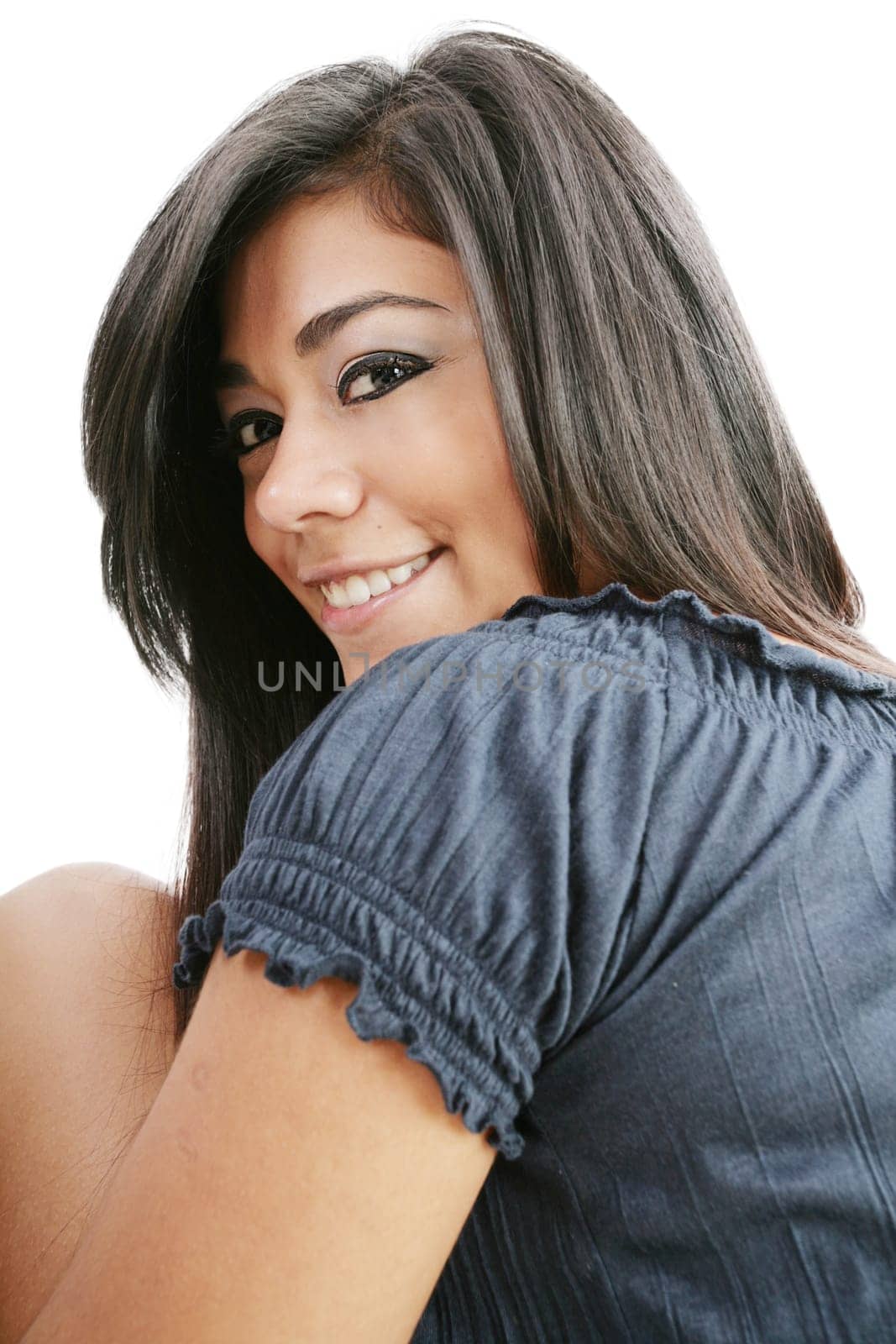 Beautiful brunette teenage girl