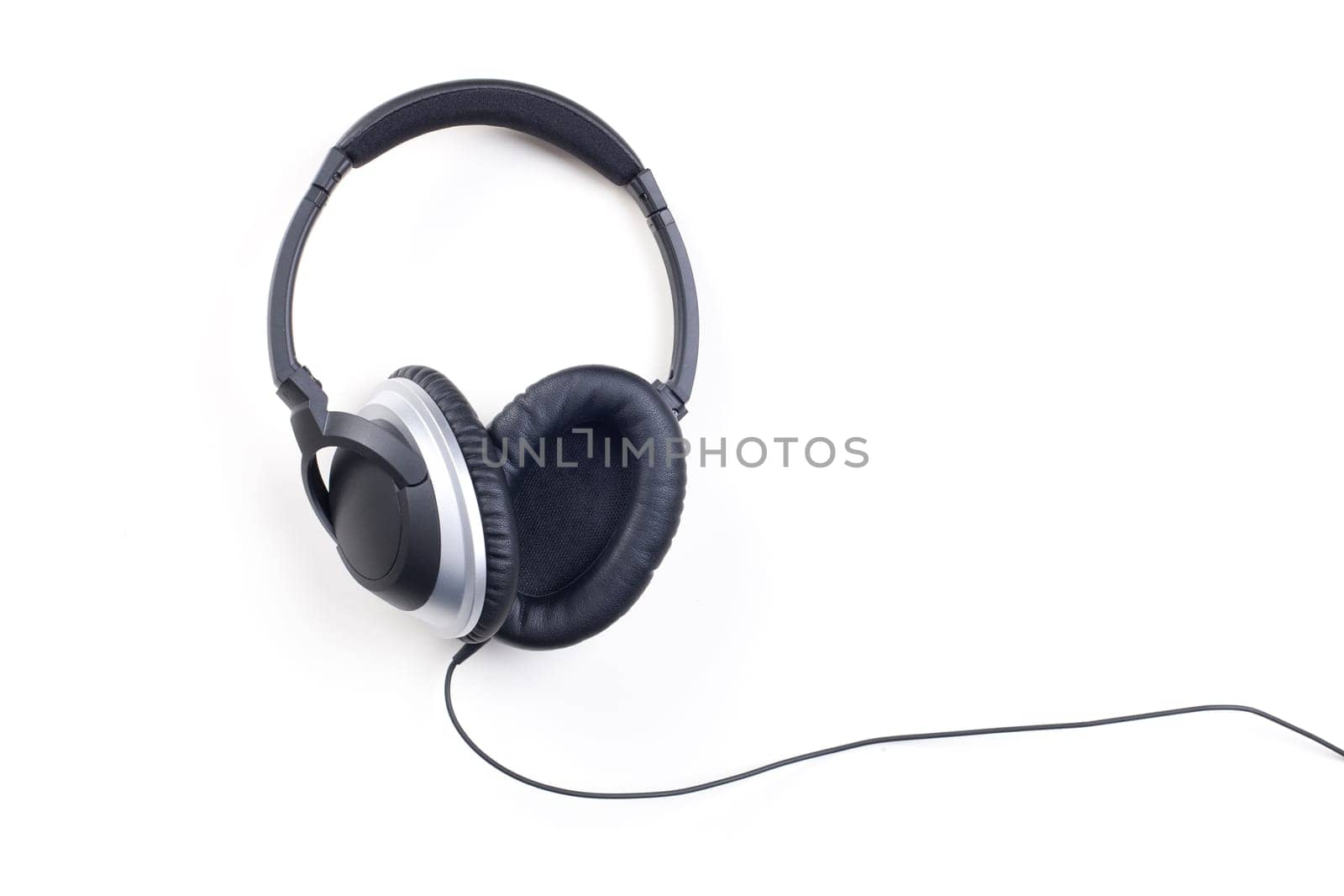 High quality headphones isolated on white background