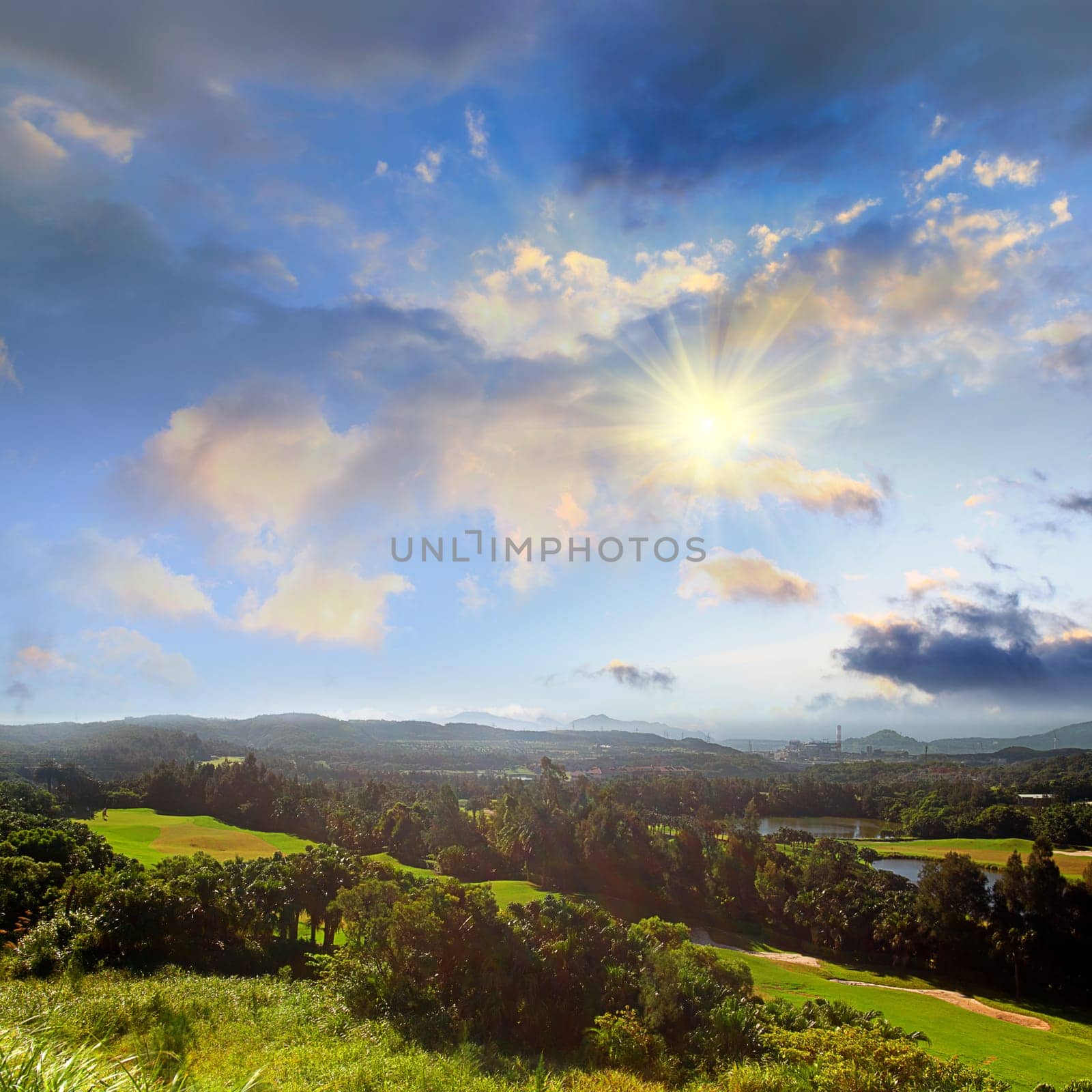 Beautiful golf field for adv or other purpose use
