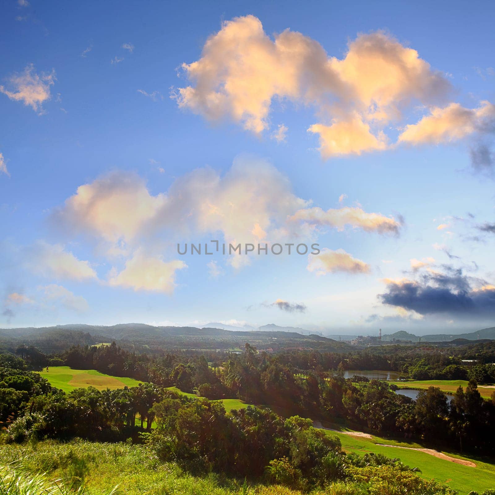Beautiful golf field for adv or other purpose use