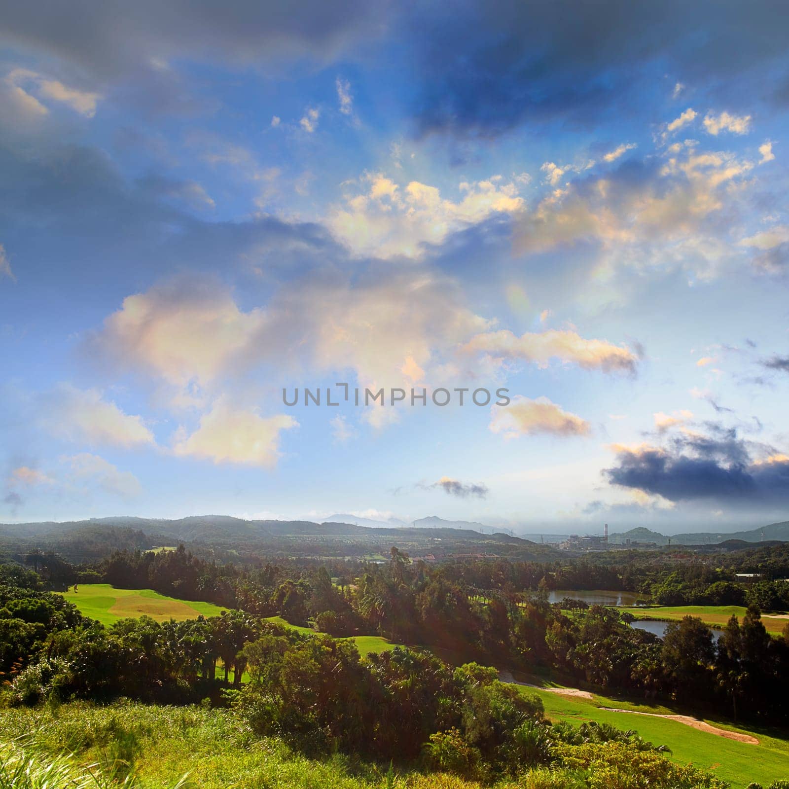 Beautiful golf field for adv or other purpose use