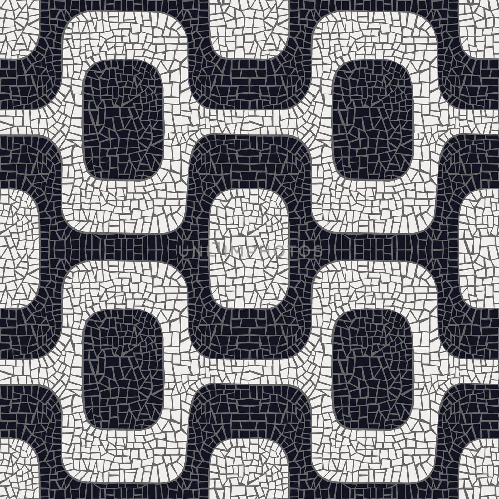 Abstract white and black wave pavement pattern background. Vector file layered for easy manipulation and coloring.