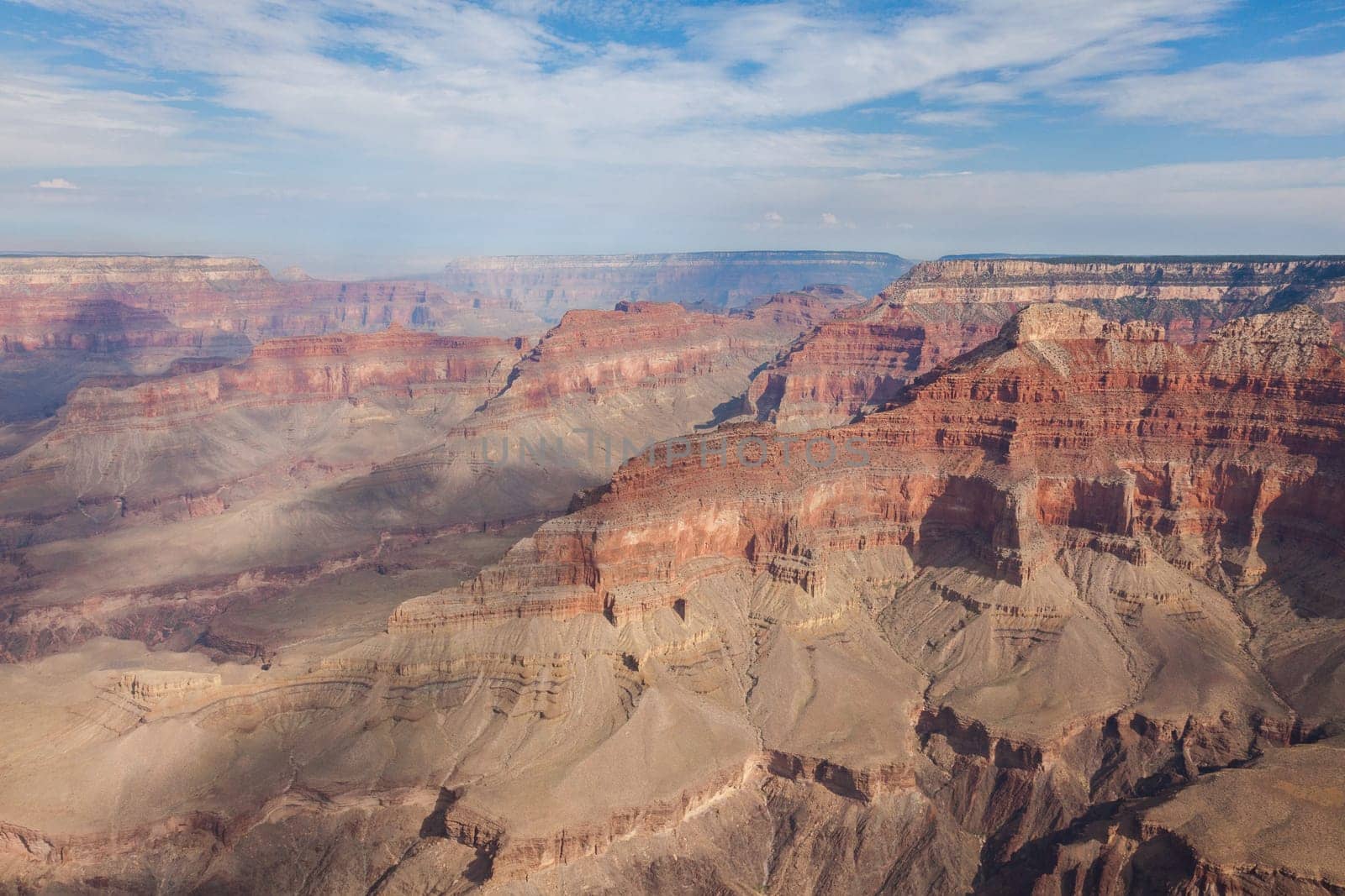 Aerial view of Grand Canyon National Park in Arizona, USA