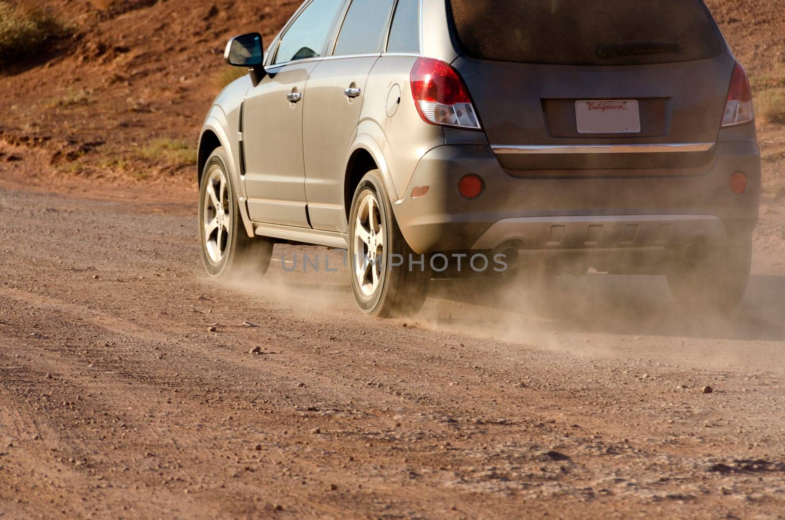 moving cars in Monument Valley in Utah in the United States of America