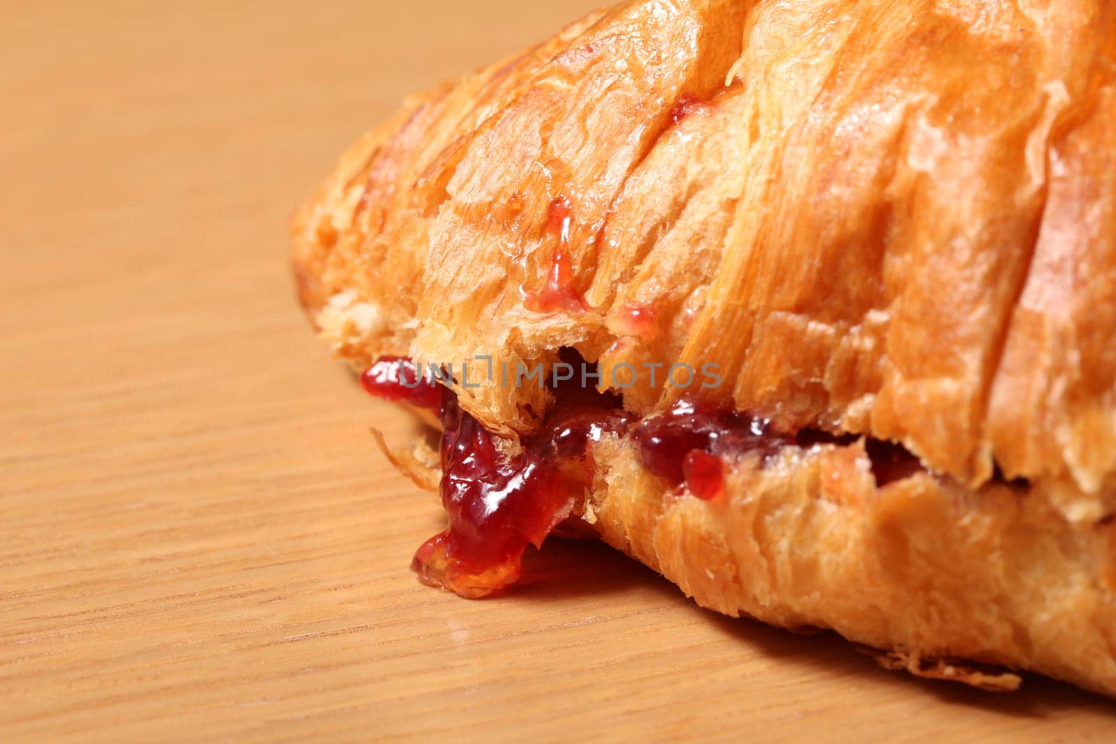 morning croissant with fruit jams