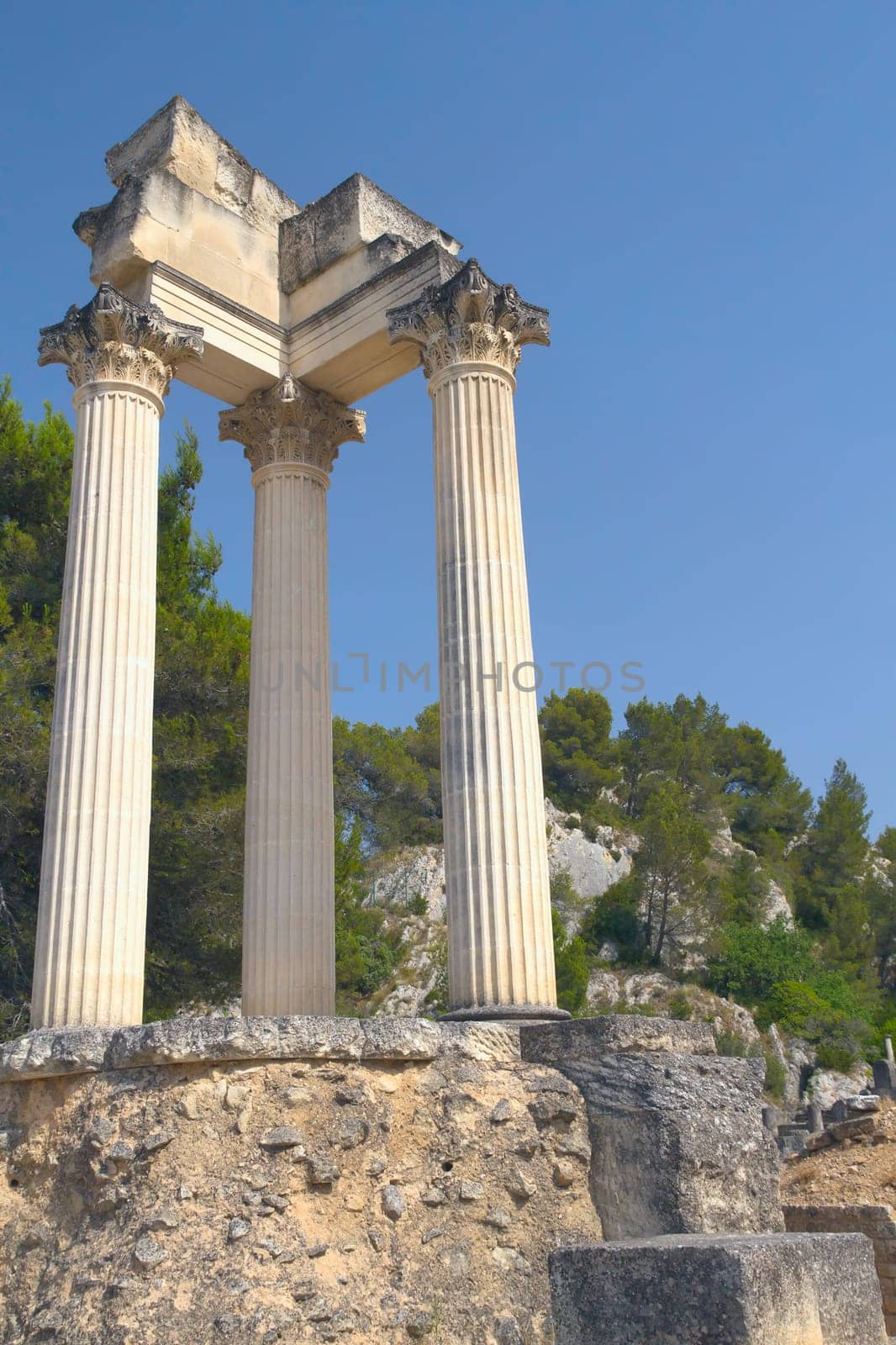 Glanum near of Saint-Rémy-de-Provence. France.