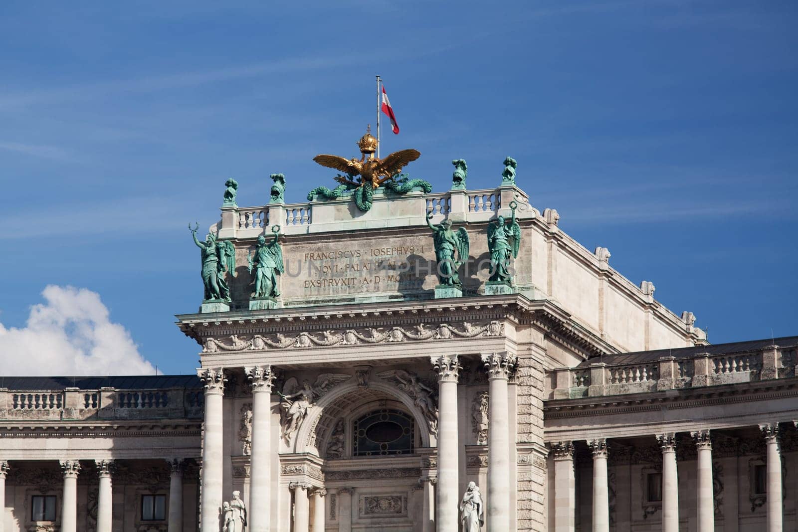 Hofburg Vienna,building and landmark on Heldenplatz