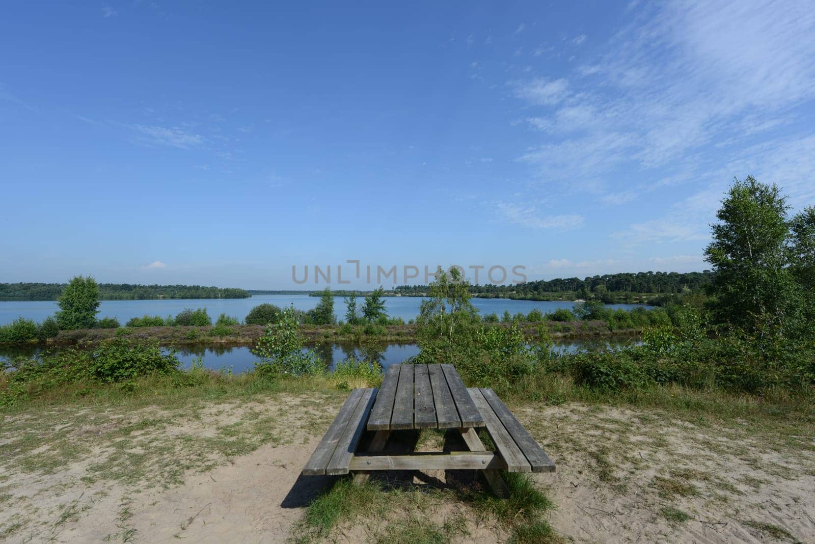 Break at the Leuker Meer in Holland