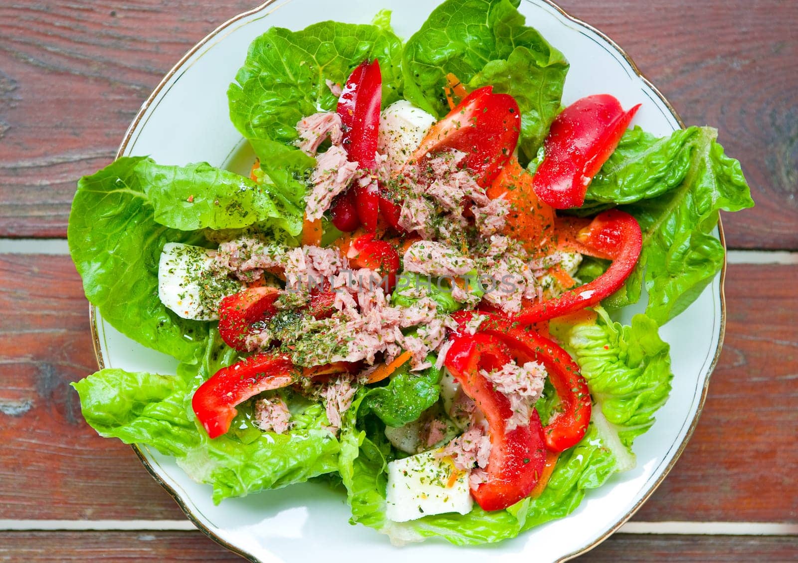 salad with tunny