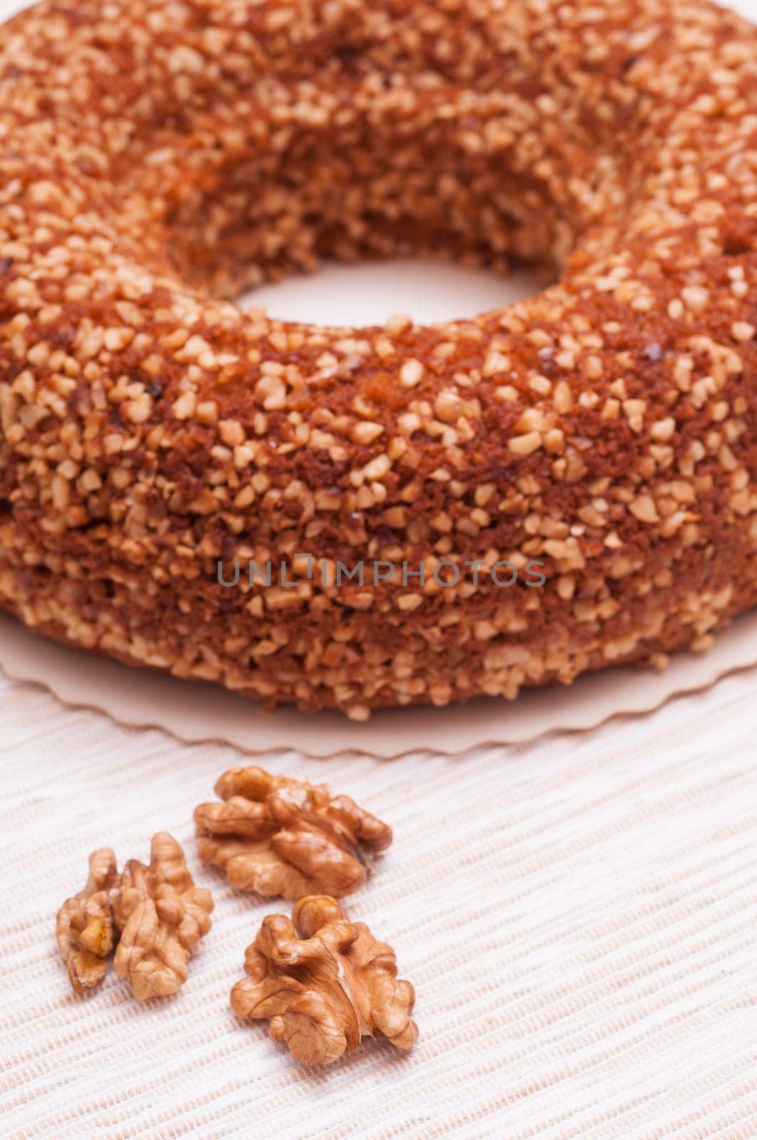 Finnish nut wreath and three walnuts