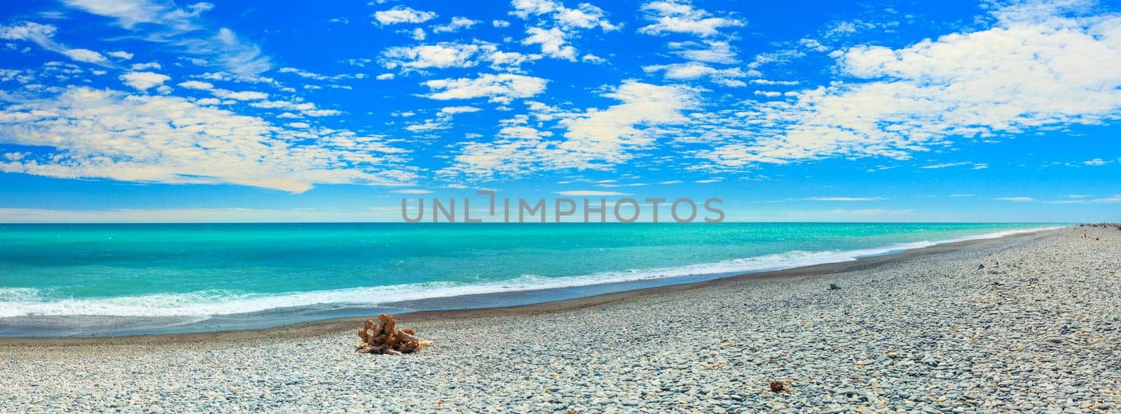 Panorama of the Tasman sea coastline