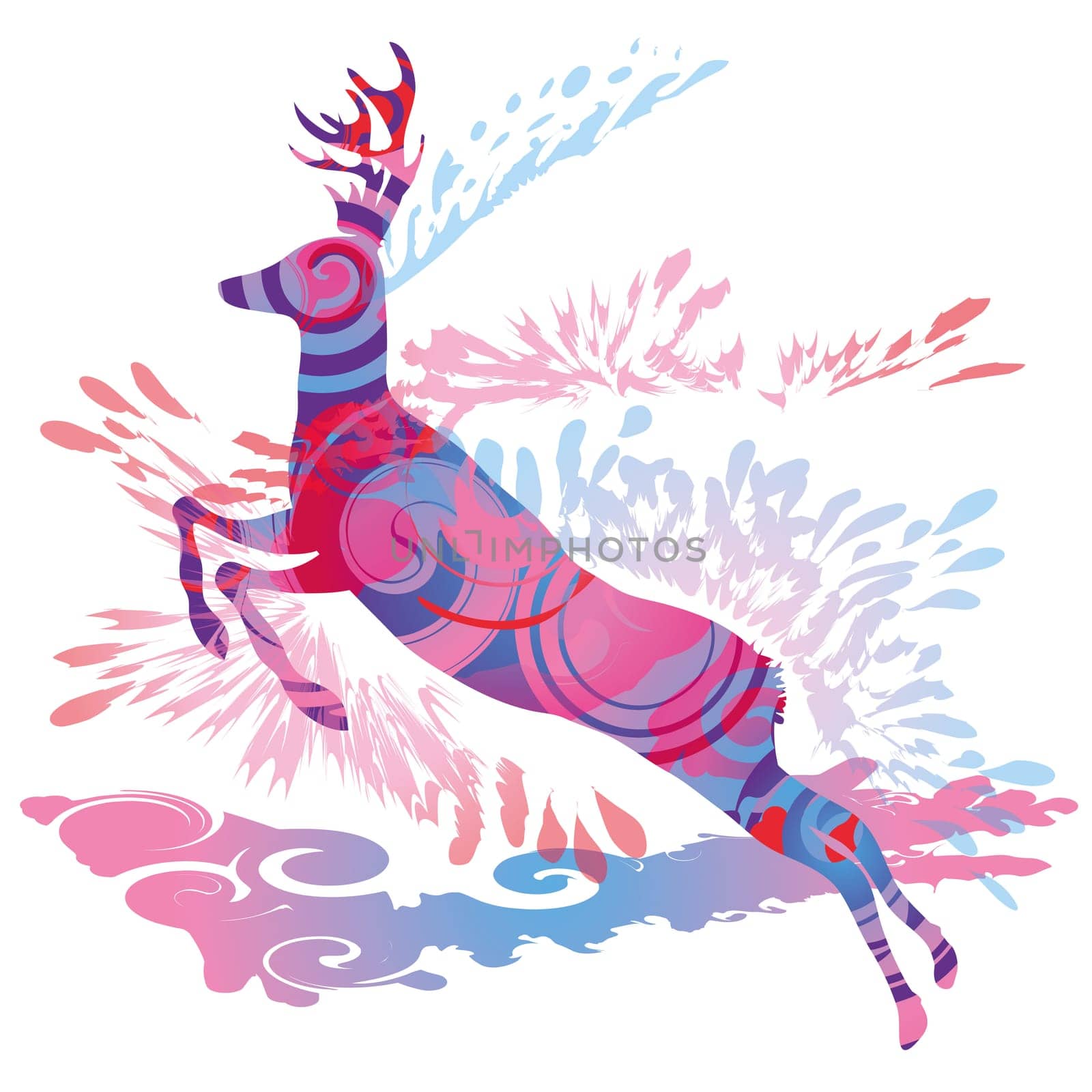 Shadow blobs deer