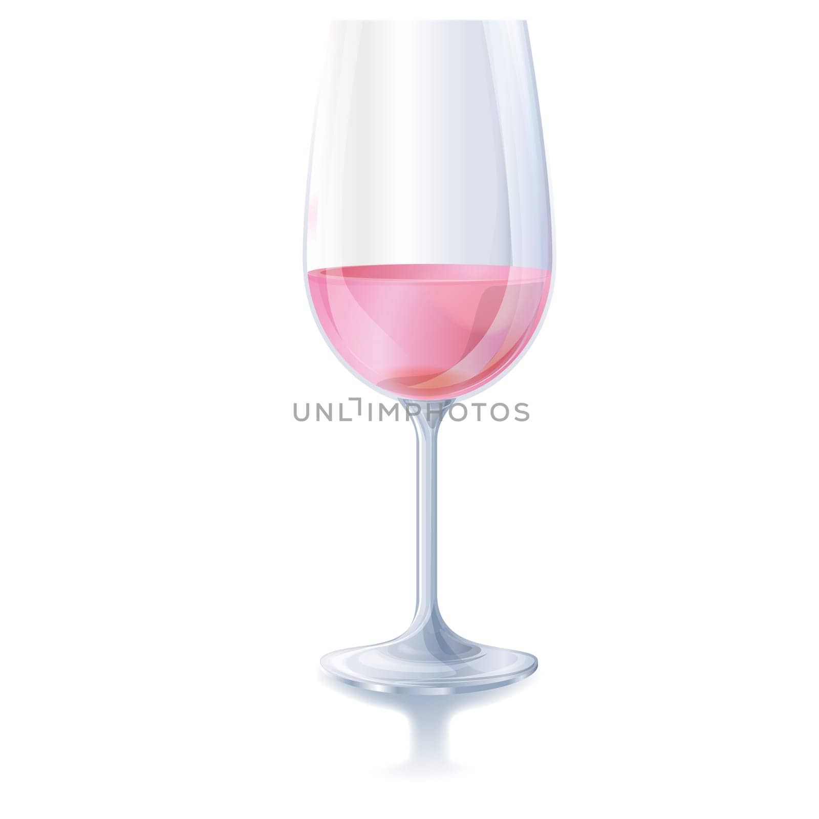 Rosé wine glass