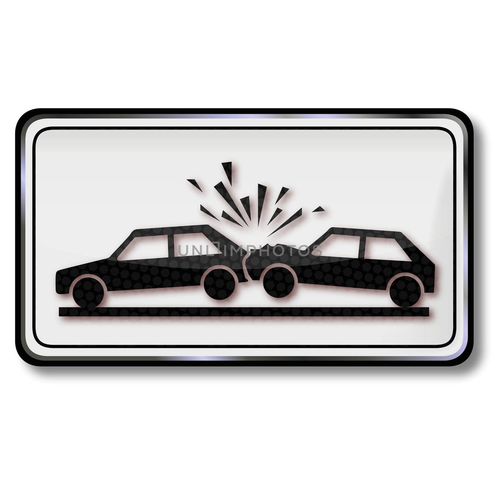 Traffic sign rear-end collision