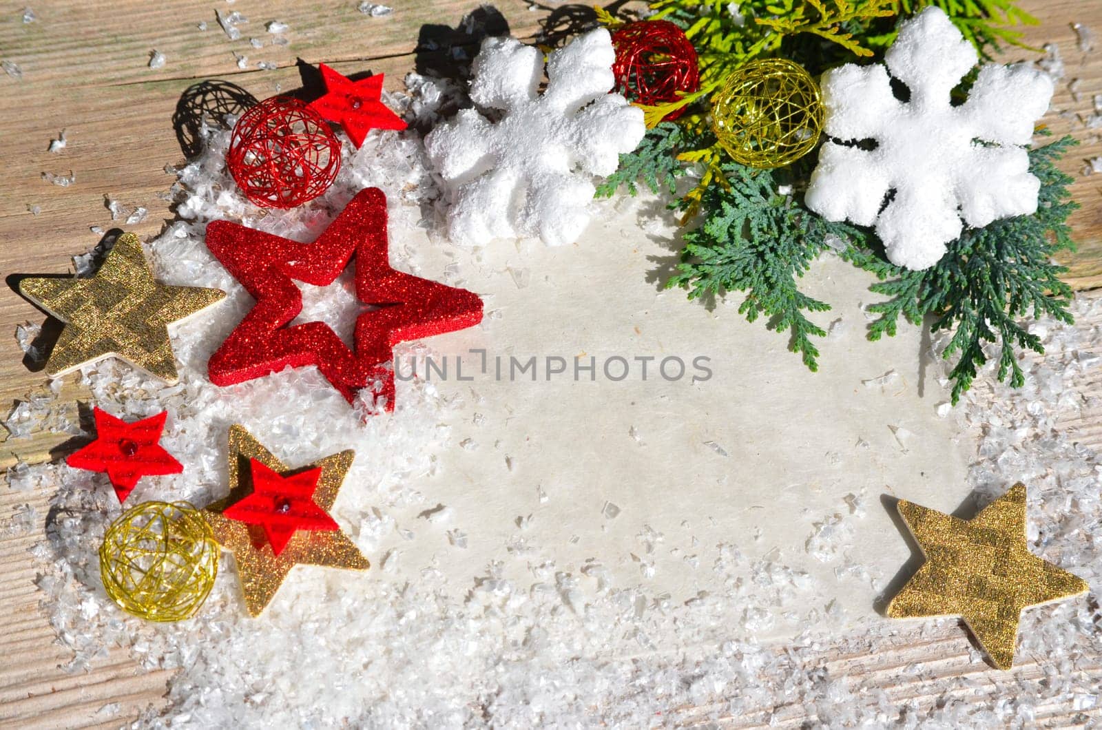 Christmas Background Wood Paper